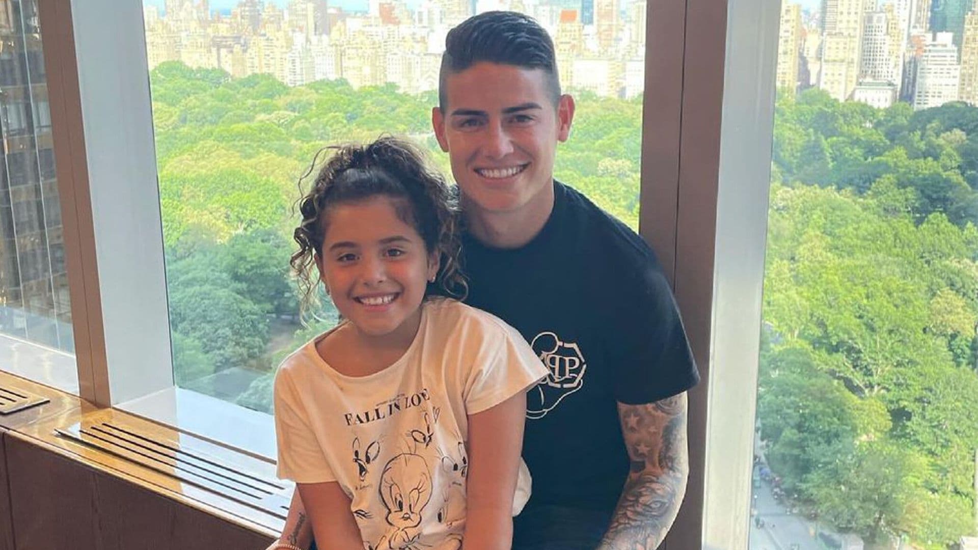 Hija de James Rodríguez lo felicita con tierno mensaje por su cambio de equipo