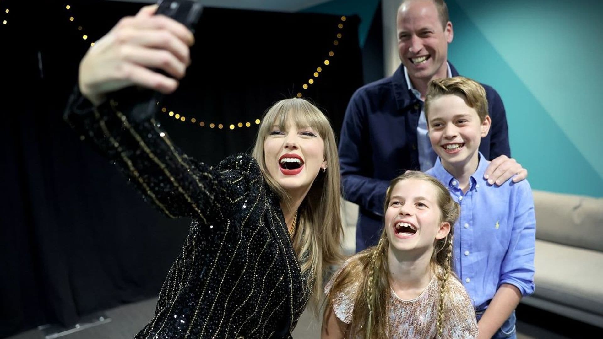 El emocionante encuentro del príncipe William y sus hijos con Taylor Swift y Travis Kelce en Londres