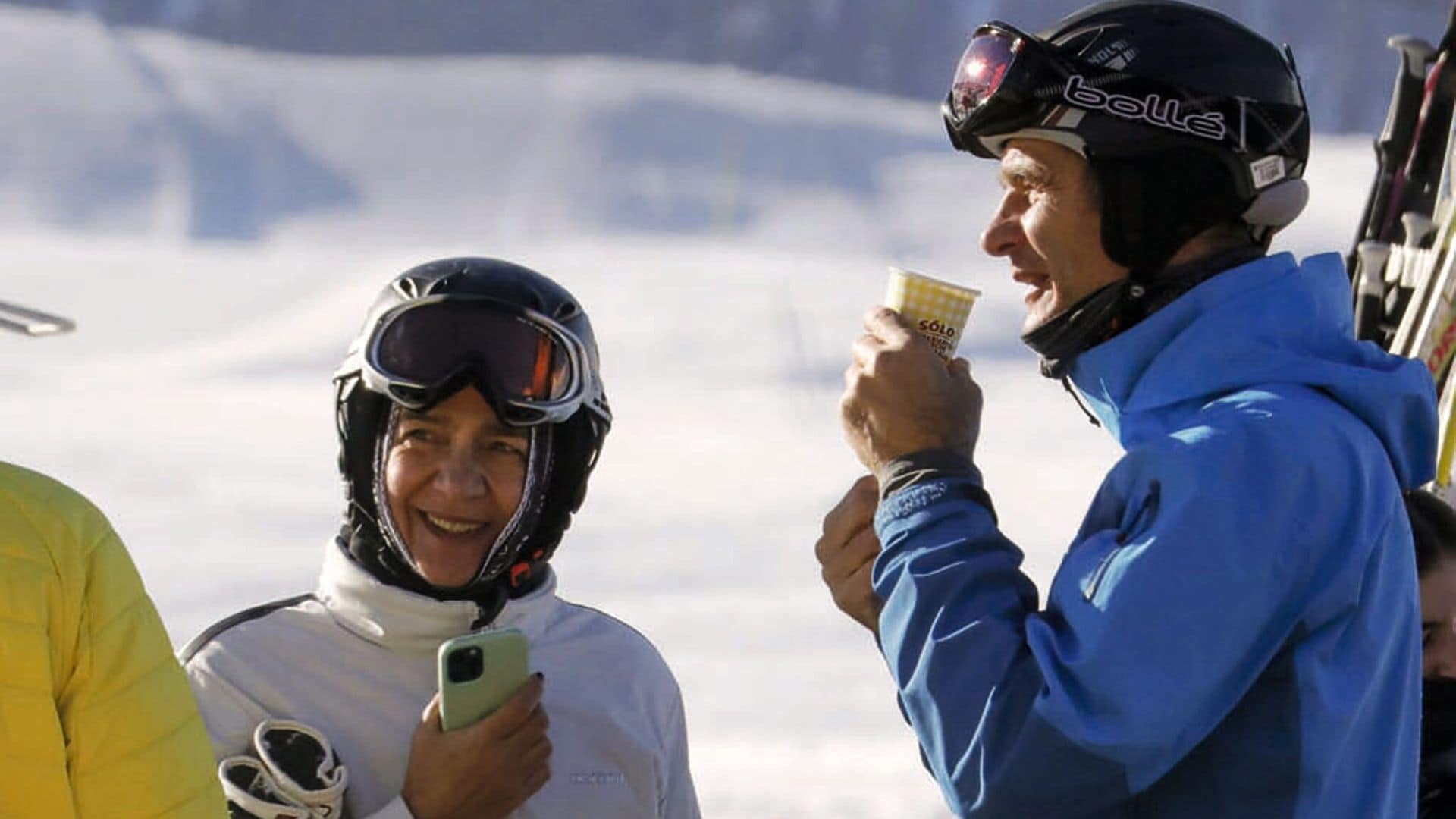 La infanta Cristina, primer viaje a Baqueira en familia después de cinco años