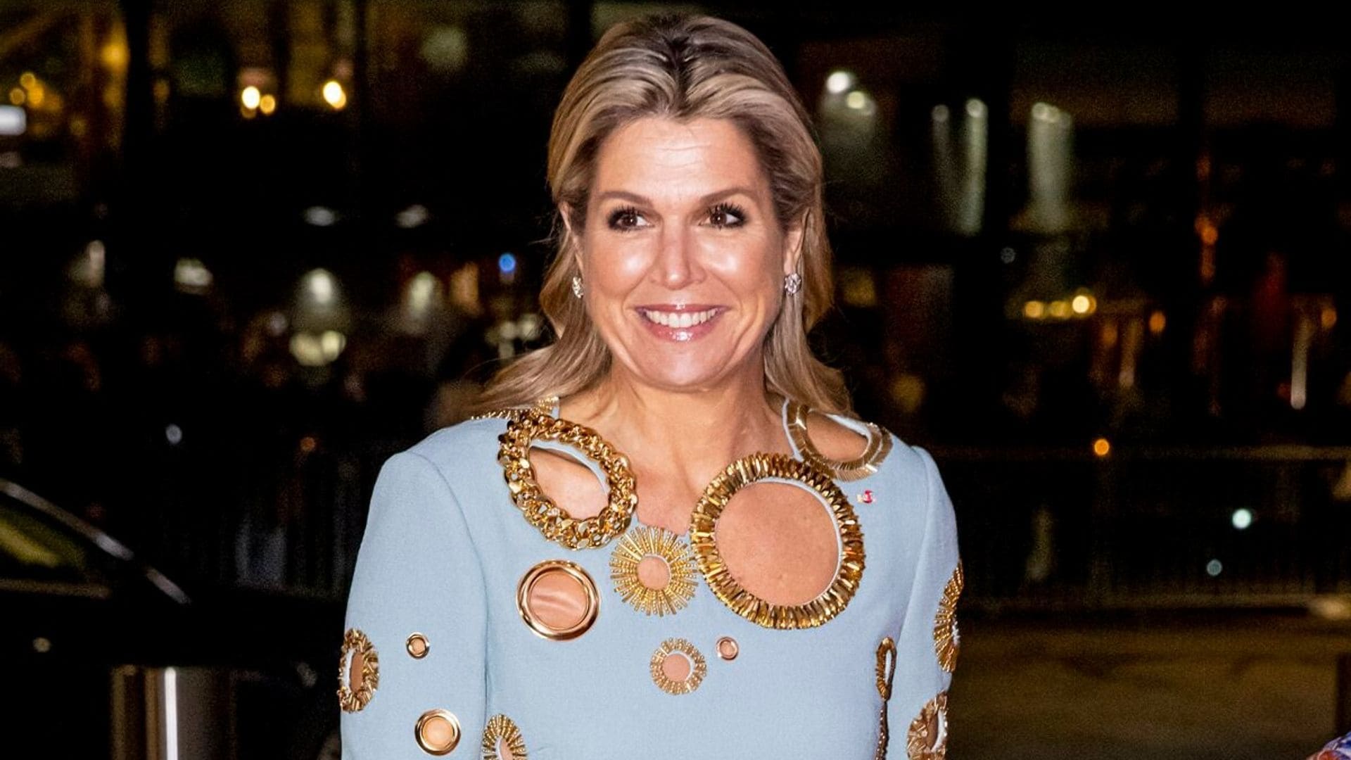 Máxima arrasa en Noruega: del vestido ‘de agujeros’ más impactante a sus legendarias joyas