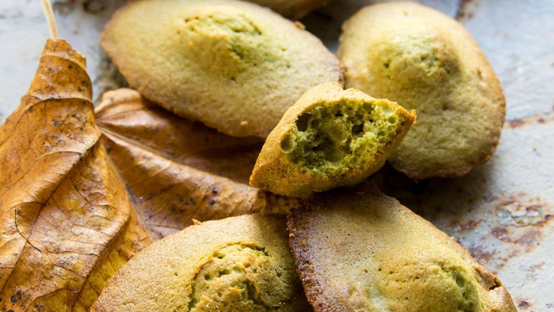 'Financiers' de pistacho y té matcha