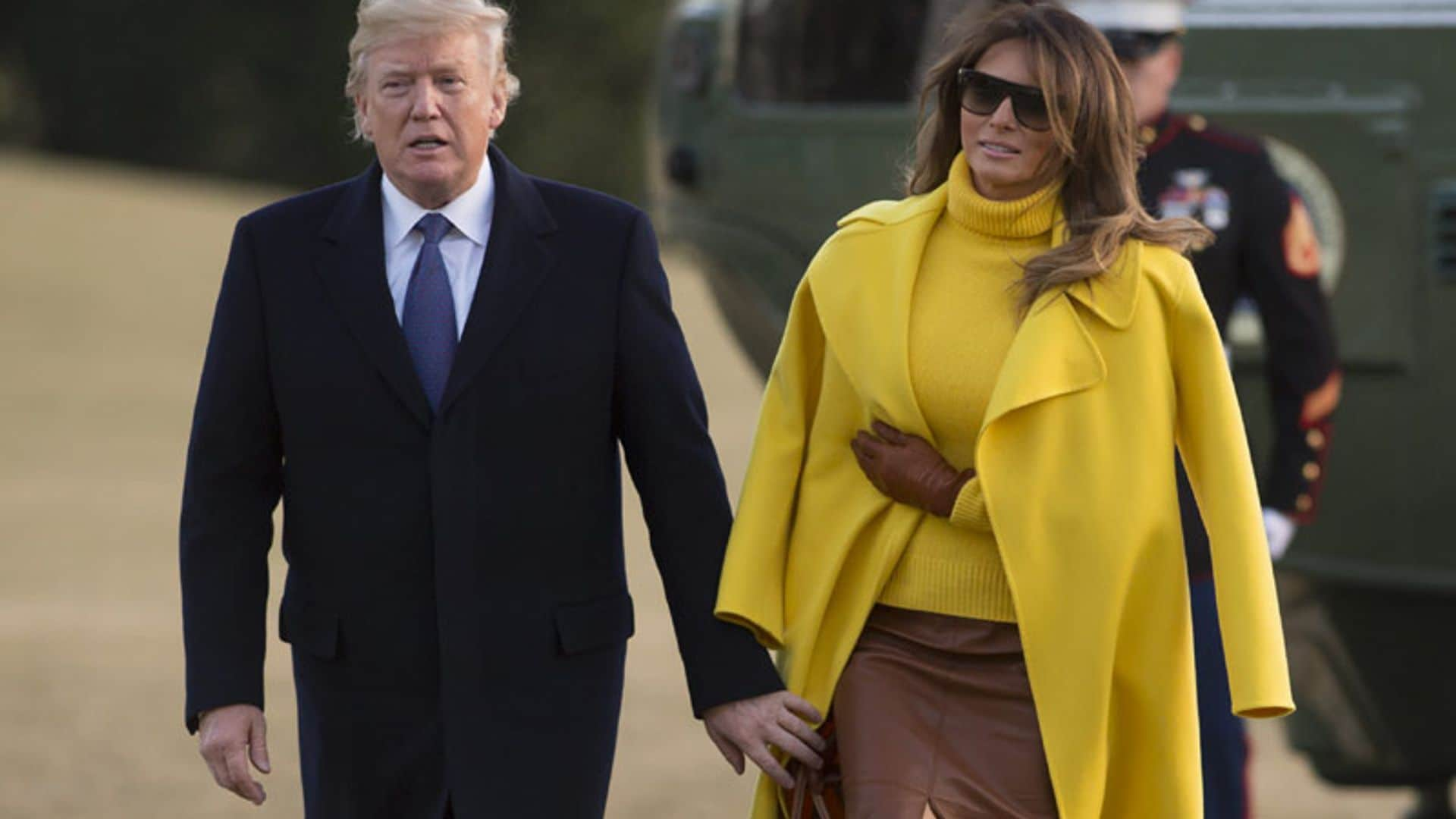 El vídeo del que todo el mundo habla: la comentada reacción de Melania al ofrecerle la mano Donald Trump