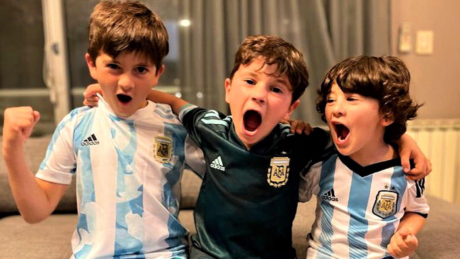 Los tres hijos de Messi le dedican una canción a su padre mientras corean su victoria en la Copa América