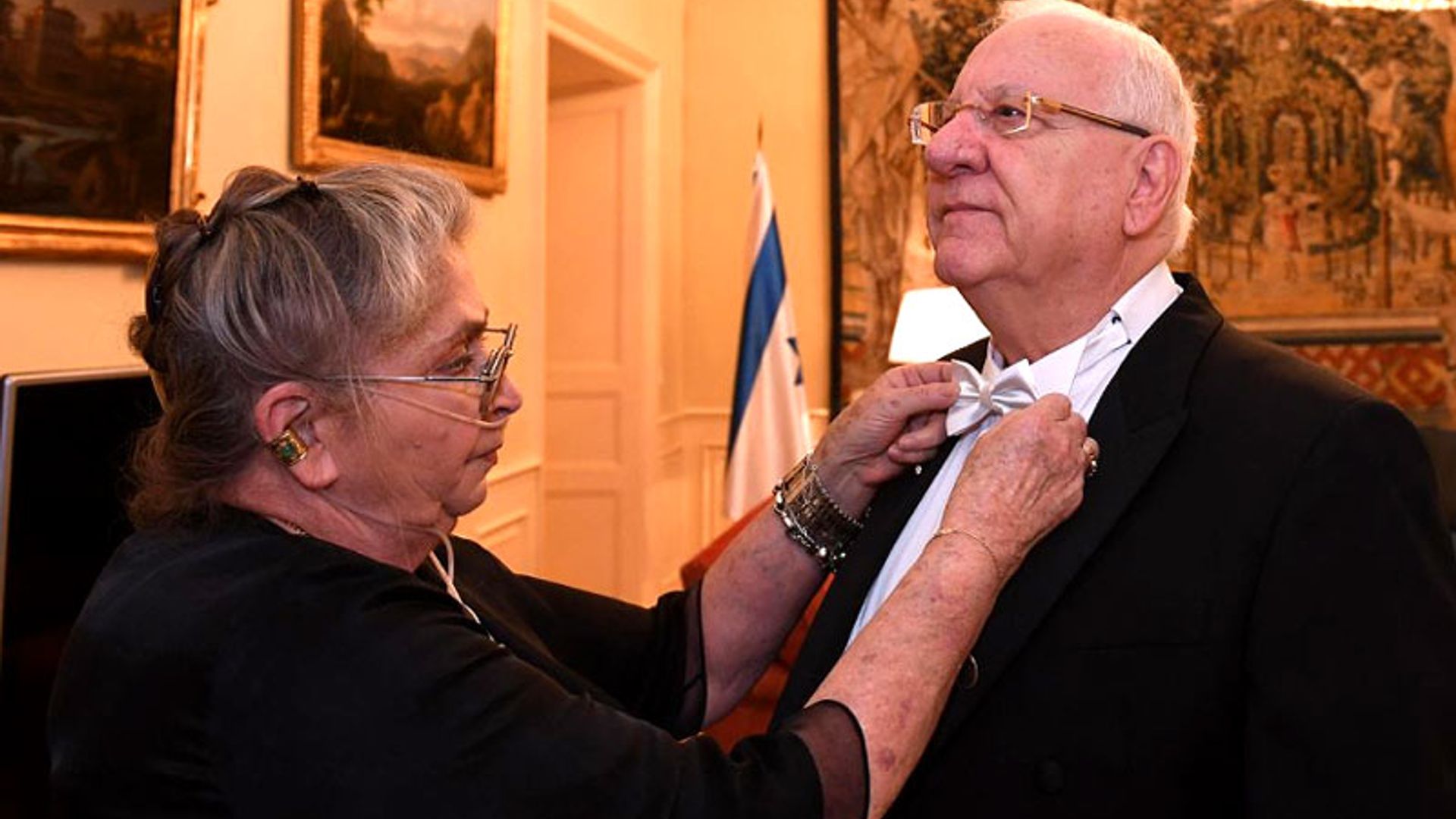 Así se prepararon el Presidente israelí y su mujer para la gran cena en el Palacio Real