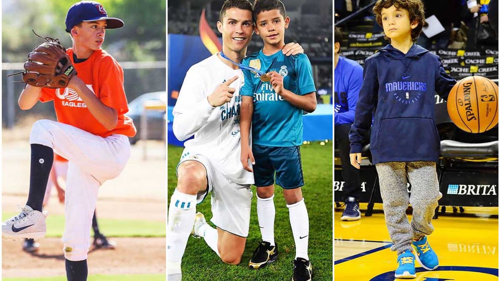 ¡Futuras estrellas! Hijos de celebridades que se destacan en el deporte