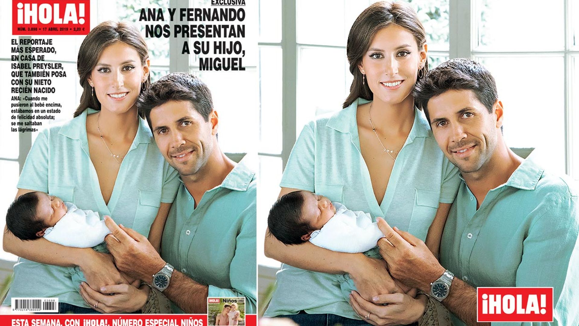 Exclusiva en ¡HOLA!, Ana Boyer y Fernando Verdasco nos presentan a su hijo, Miguel