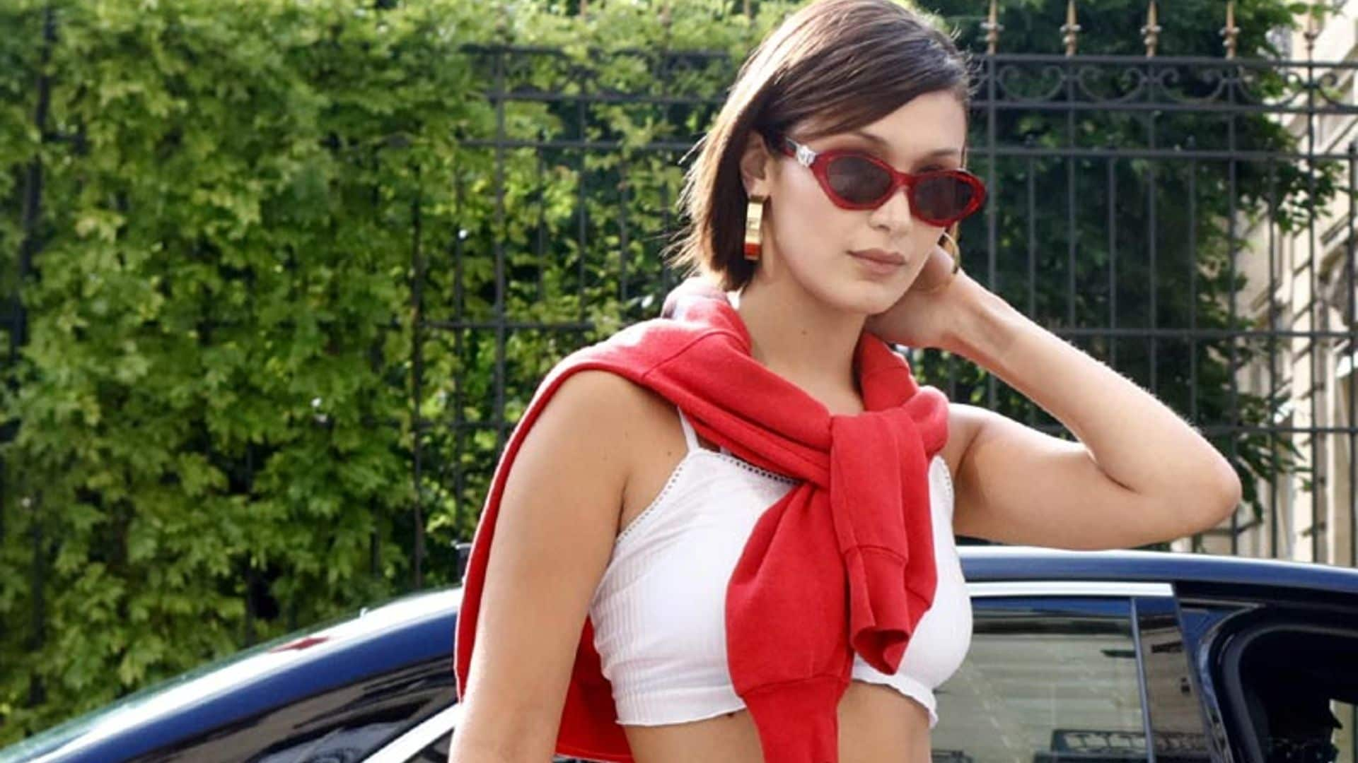 Bella Hadid se esfuerza para no ser tan 'sexy' entre las parisinas