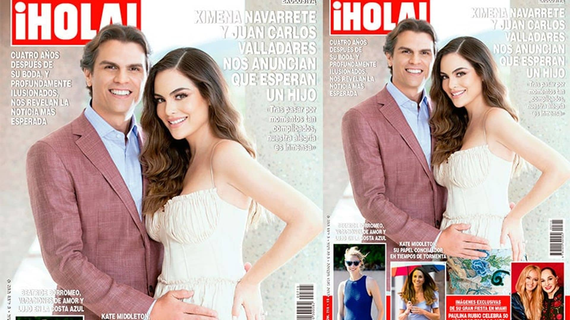 En ¡HOLA!, Ximena Navarrete y Juan Carlos Valladares nos anuncian que esperan un hijo