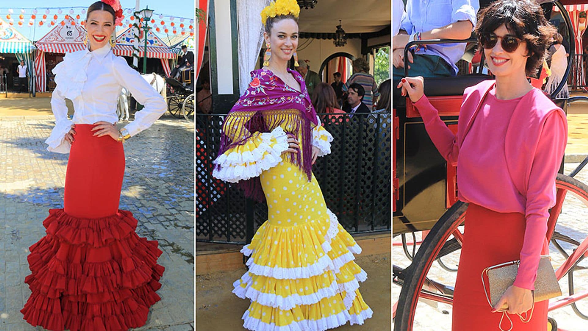 ¡Olé! Lourdes Montes, Virginia Troconis, Marta Hazas... Los vestidos más llamativos de la Feria de Abril