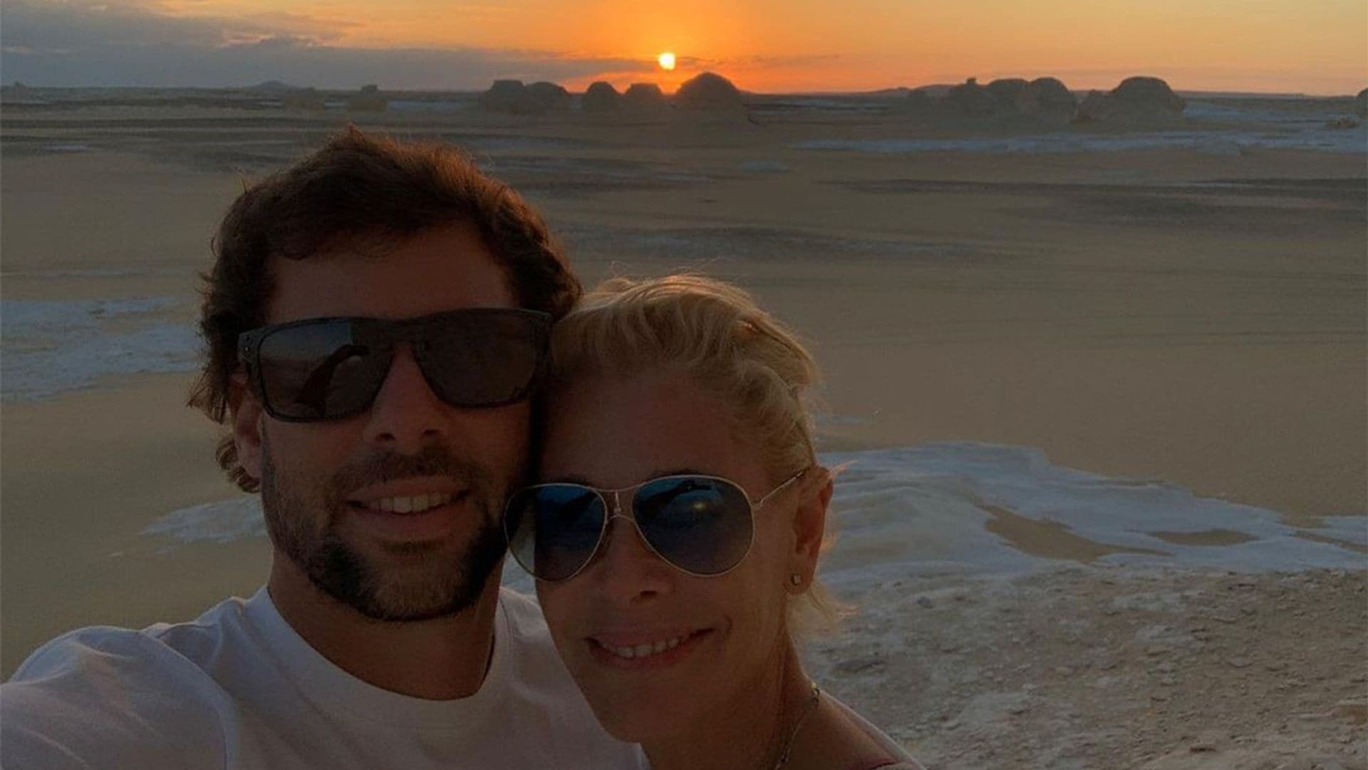 Desde Egipto con 'mucho amor': Belén Rueda se declara a su chico, Javier Artime