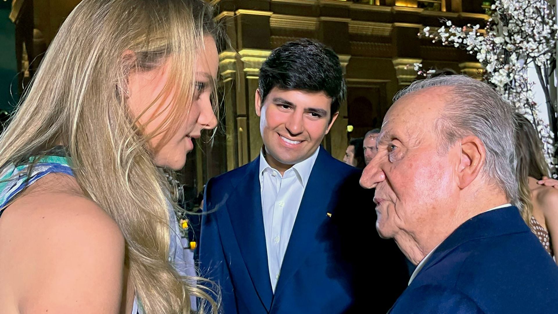 Irene Urdangarin y Juan Urquijo con el rey