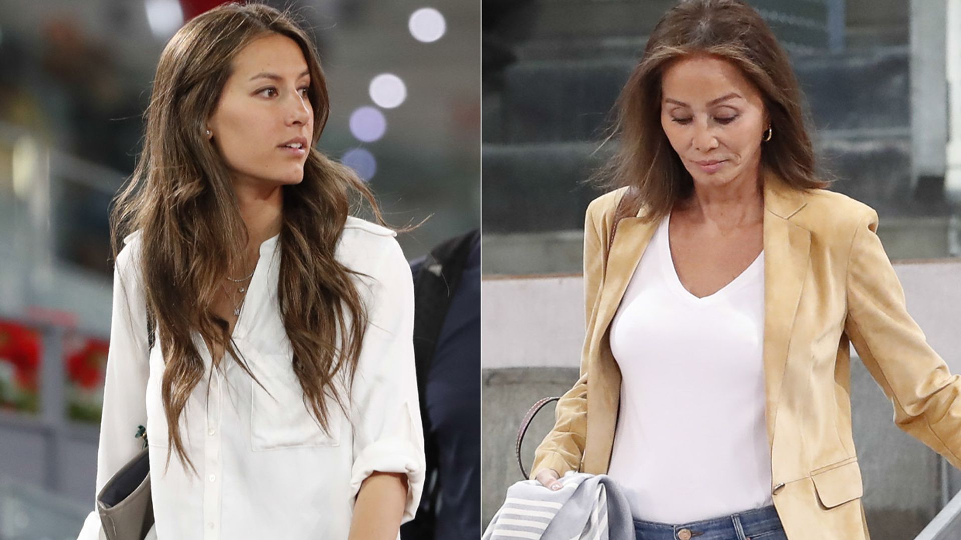 Isabel Preysler y Ana Boyer, en el tenis animando a Fernando Verdasco