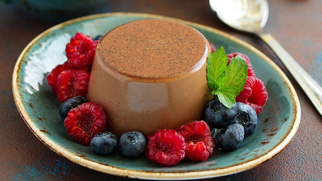 receta flan helado chocolate cafe