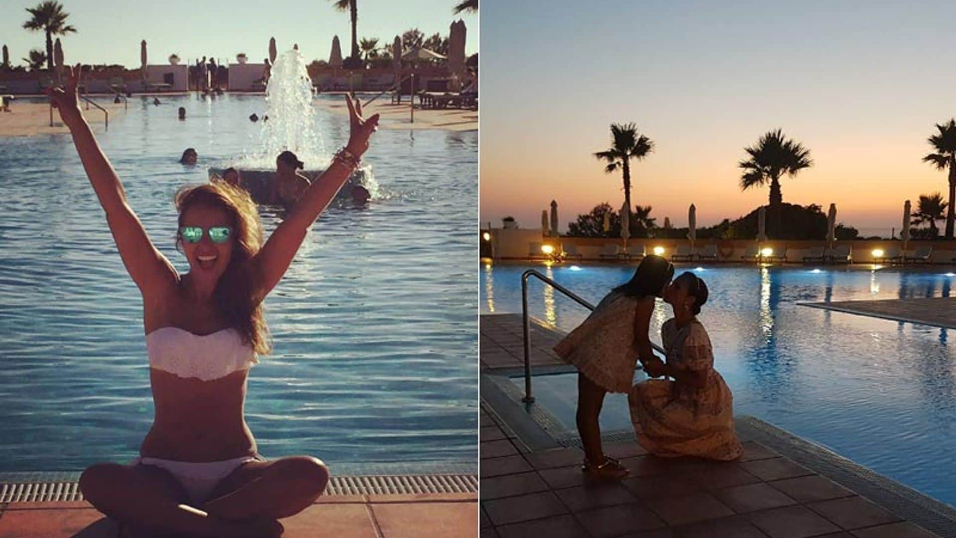 ¡Ya están aquí! Paula Echevarría comienza sus vacaciones con su hija, pero lejos de David Bustamante