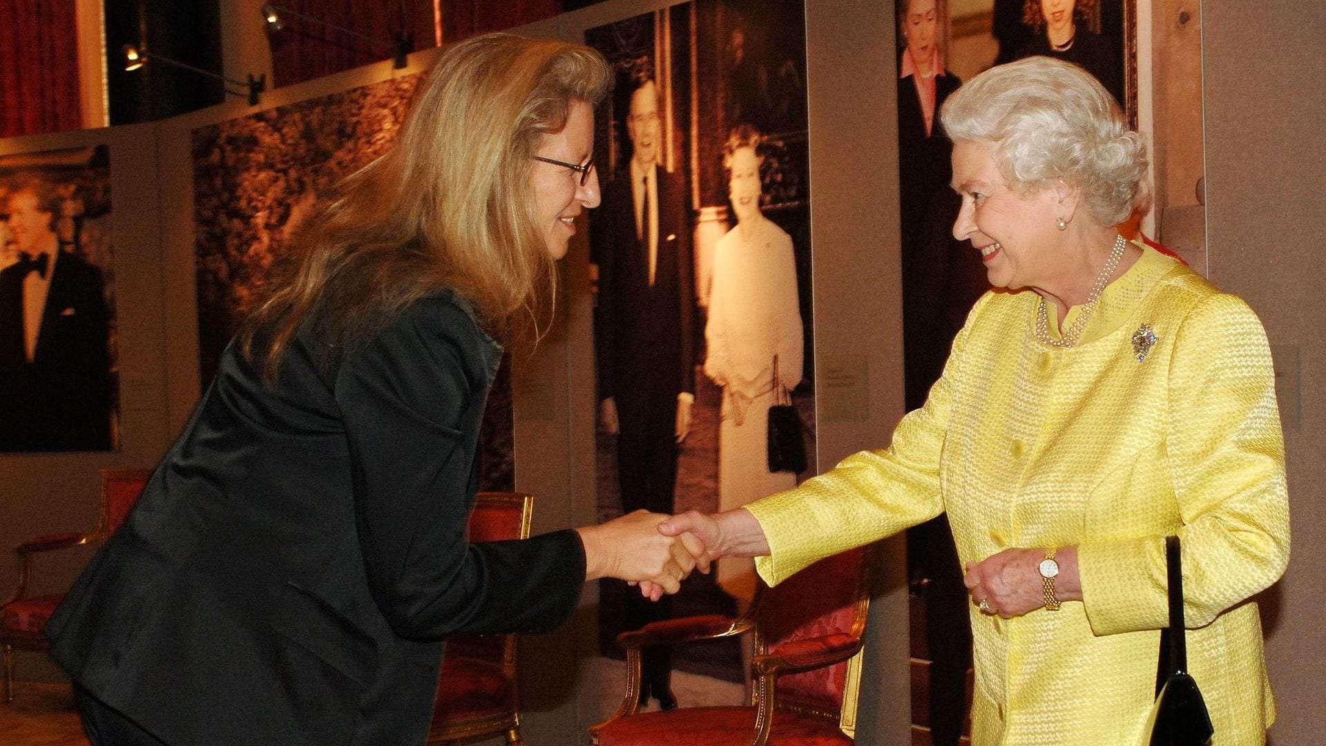 Annie Leibovitz en el Palacio de Buckingham en el año 2007