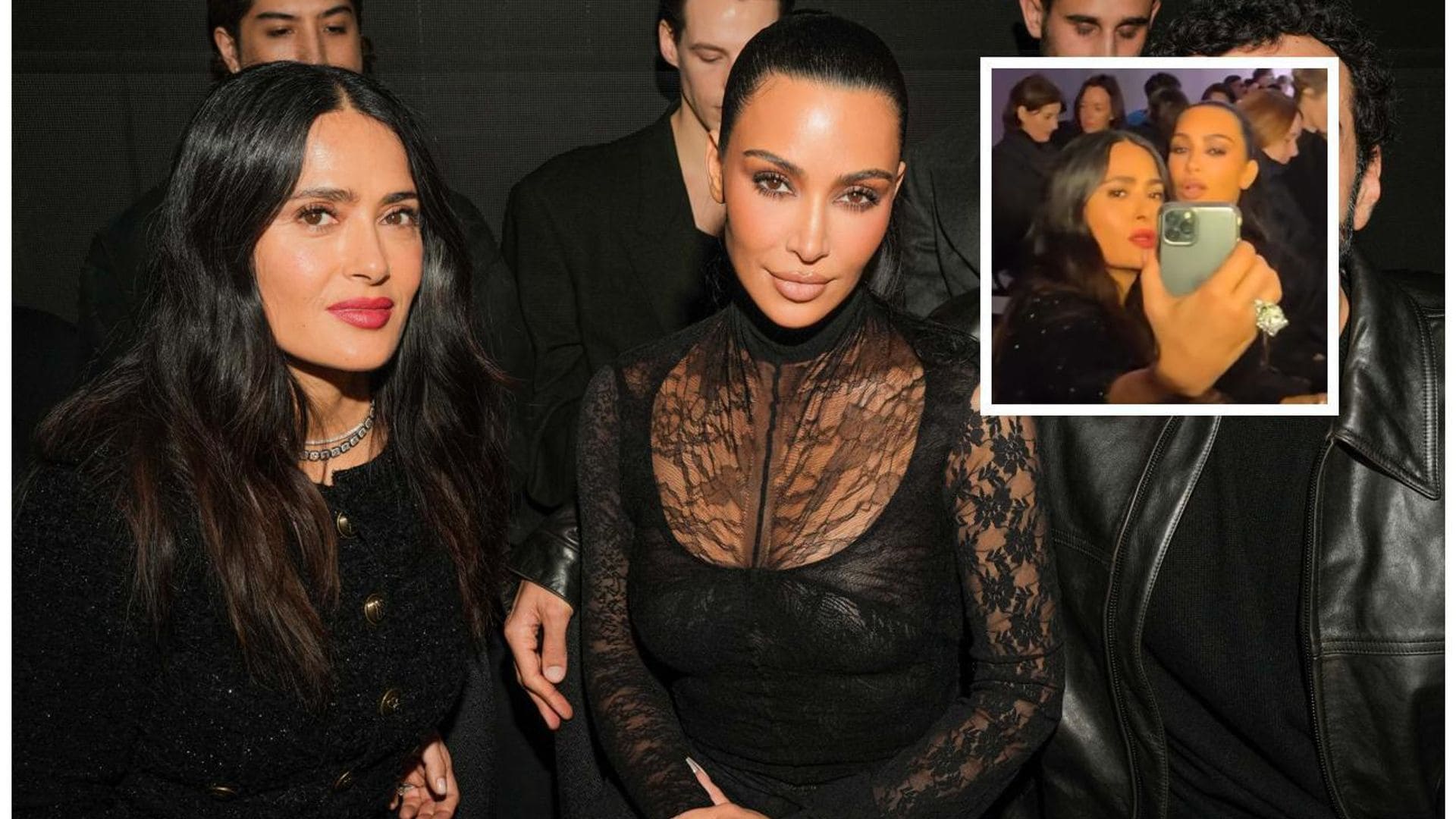 Salma Hayek admite que no es buena para las selfies, pero logró una perfecta gracias a Kim Kardashian