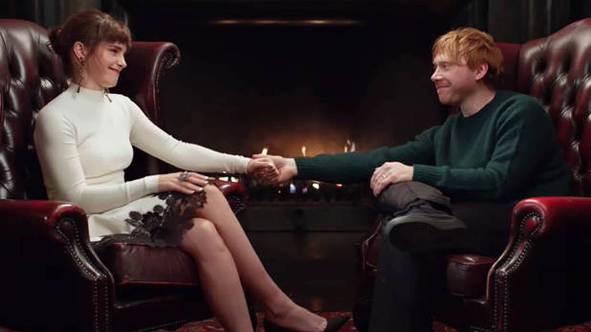 Emma Watson llora al reencontrarse con su amor en la ficción, Rupert Grint