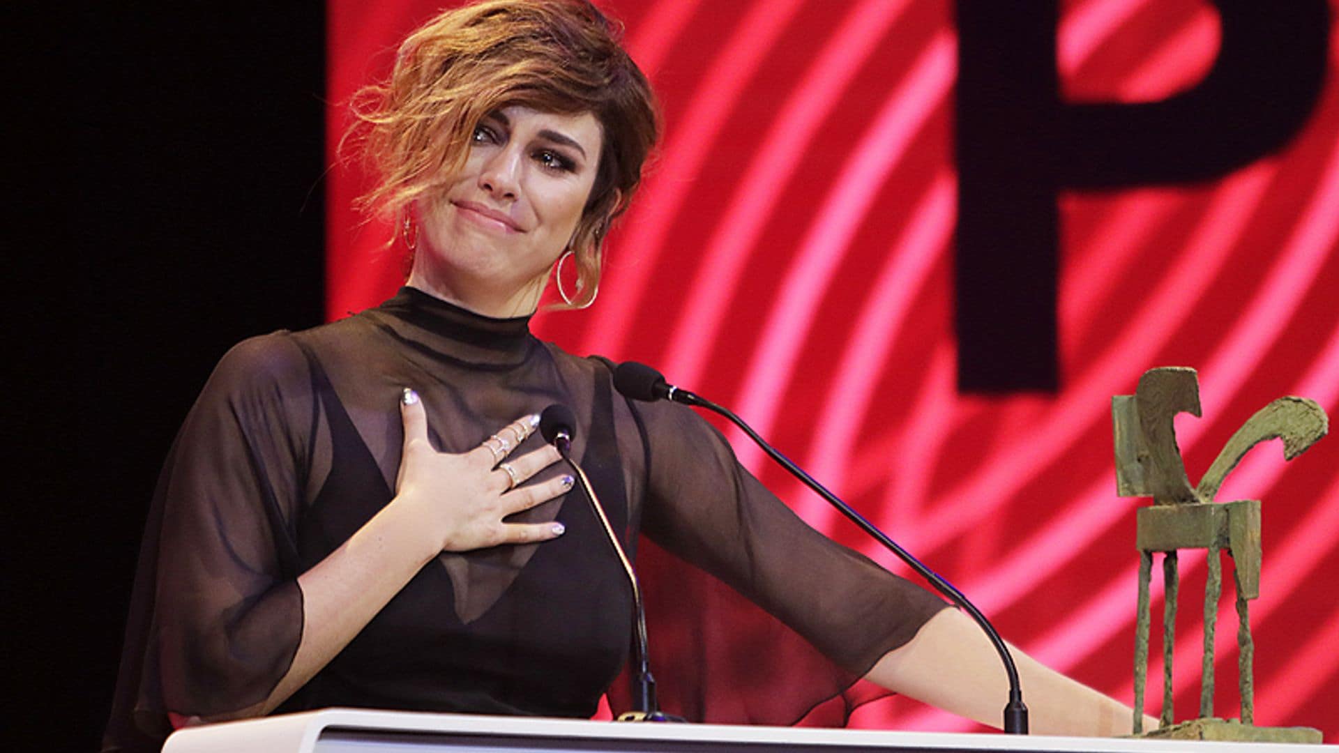 Blanca Suárez y su emocionante discurso que terminó en lágrimas