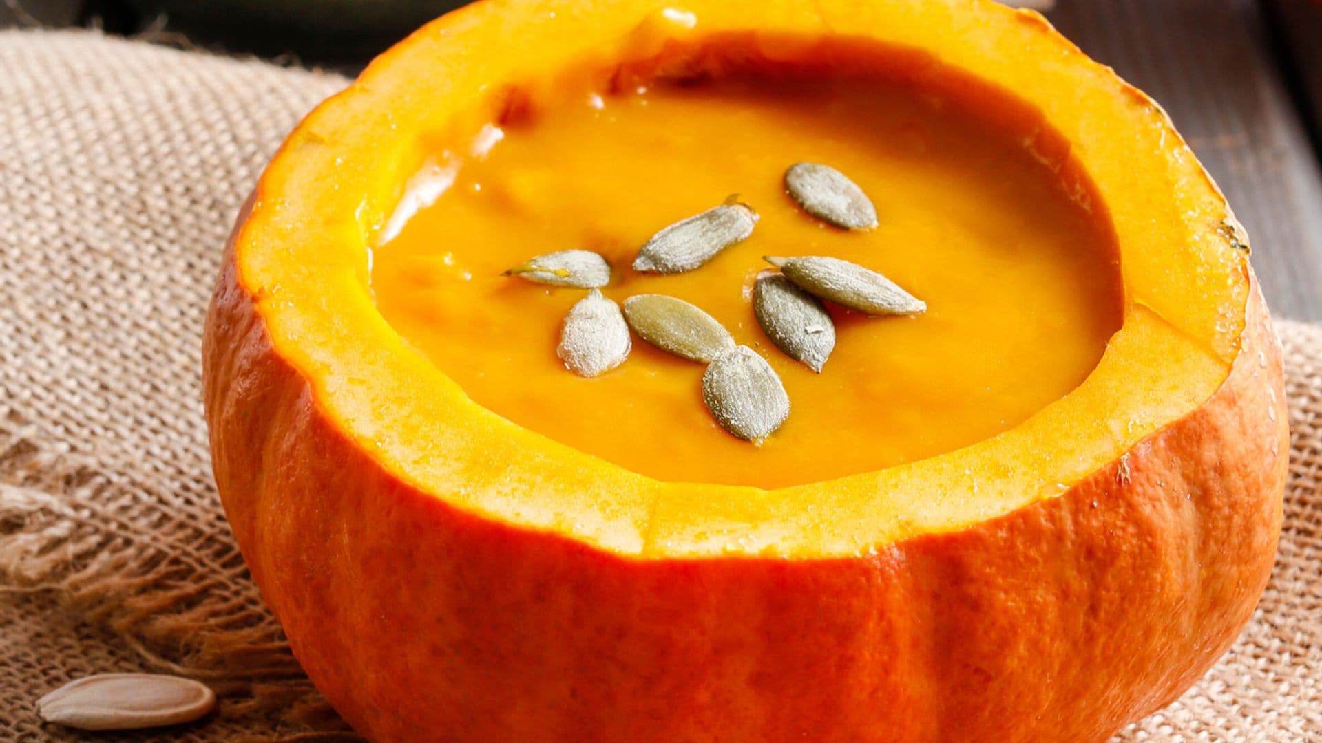 Crema de calabaza con pipas