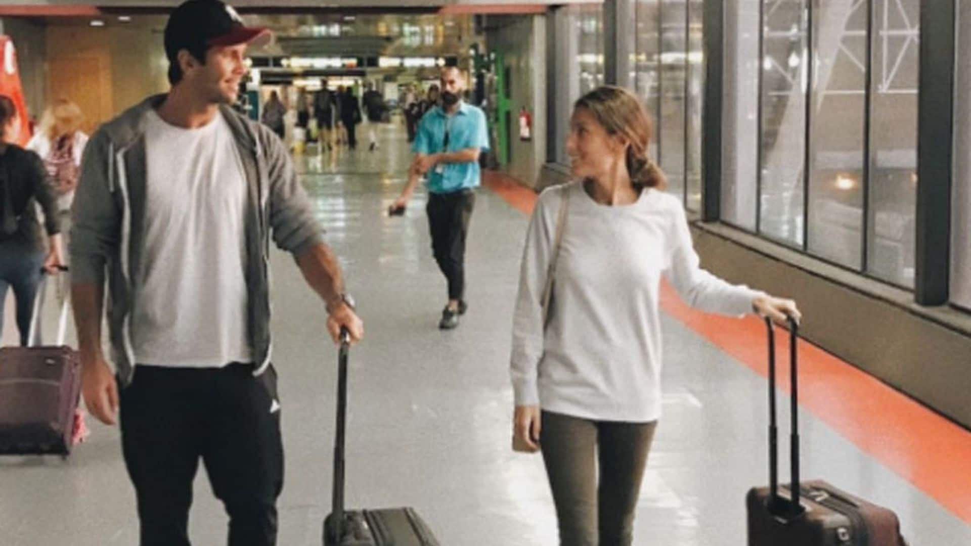 Ana Boyer, escala en Madrid para preparar su boda antes de viajar a París para apoyar a Verdasco