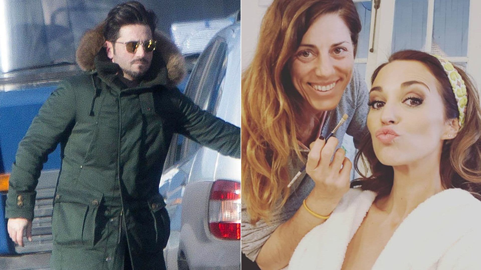 David Bustamante pasa la tarde con su 'pequeña amazona' mientras Paula Echevarría cumple con sus compromisos profesionales