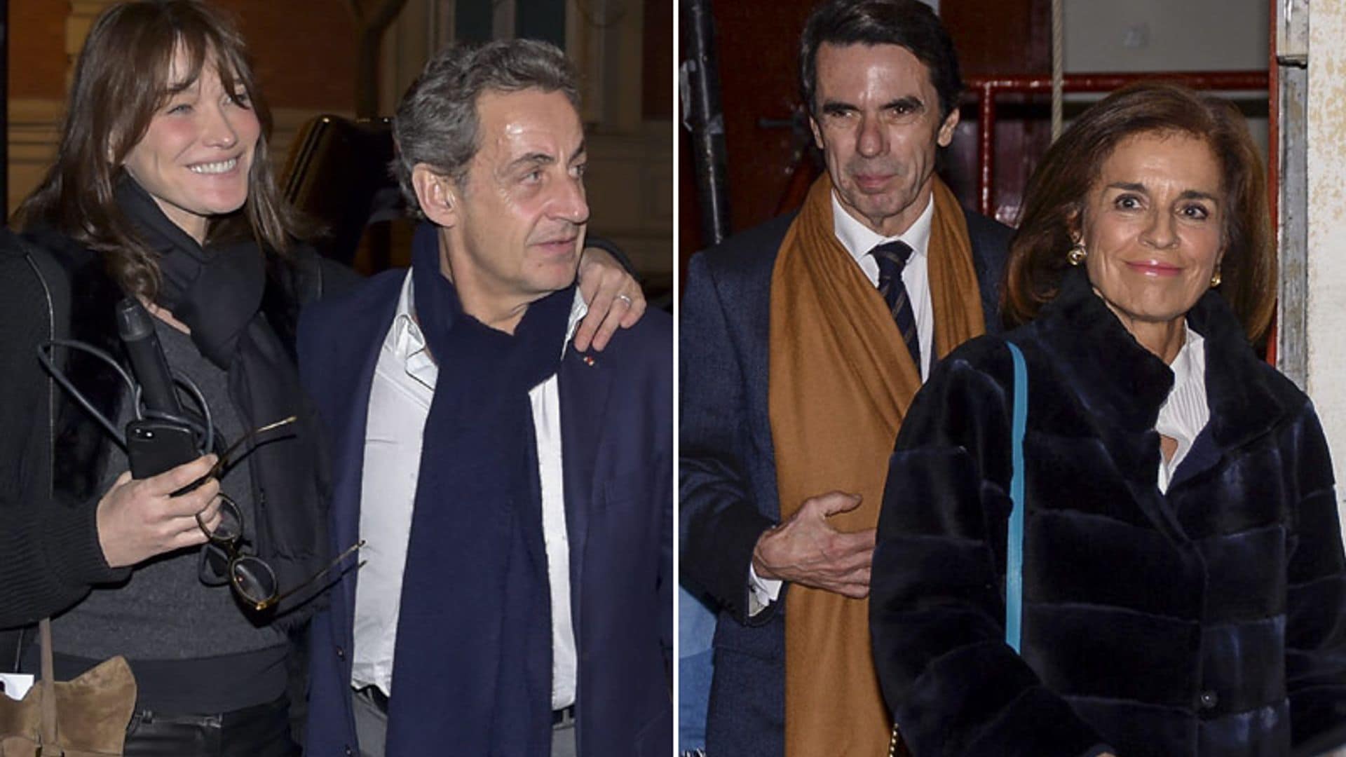 Nicolas Sarkozy, José María Aznar, Ana Botella... El concierto de Carla Bruni, una cumbre de políticos