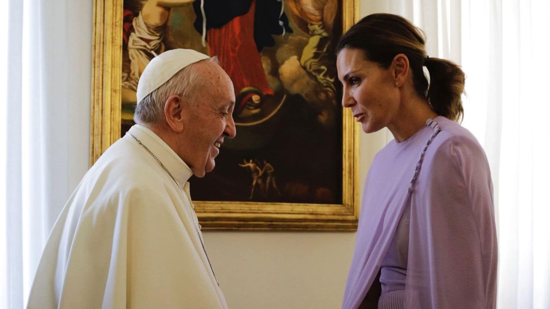 Mar Flores y Alicia Koplowitz, recibidas por el Papa Francisco en Roma