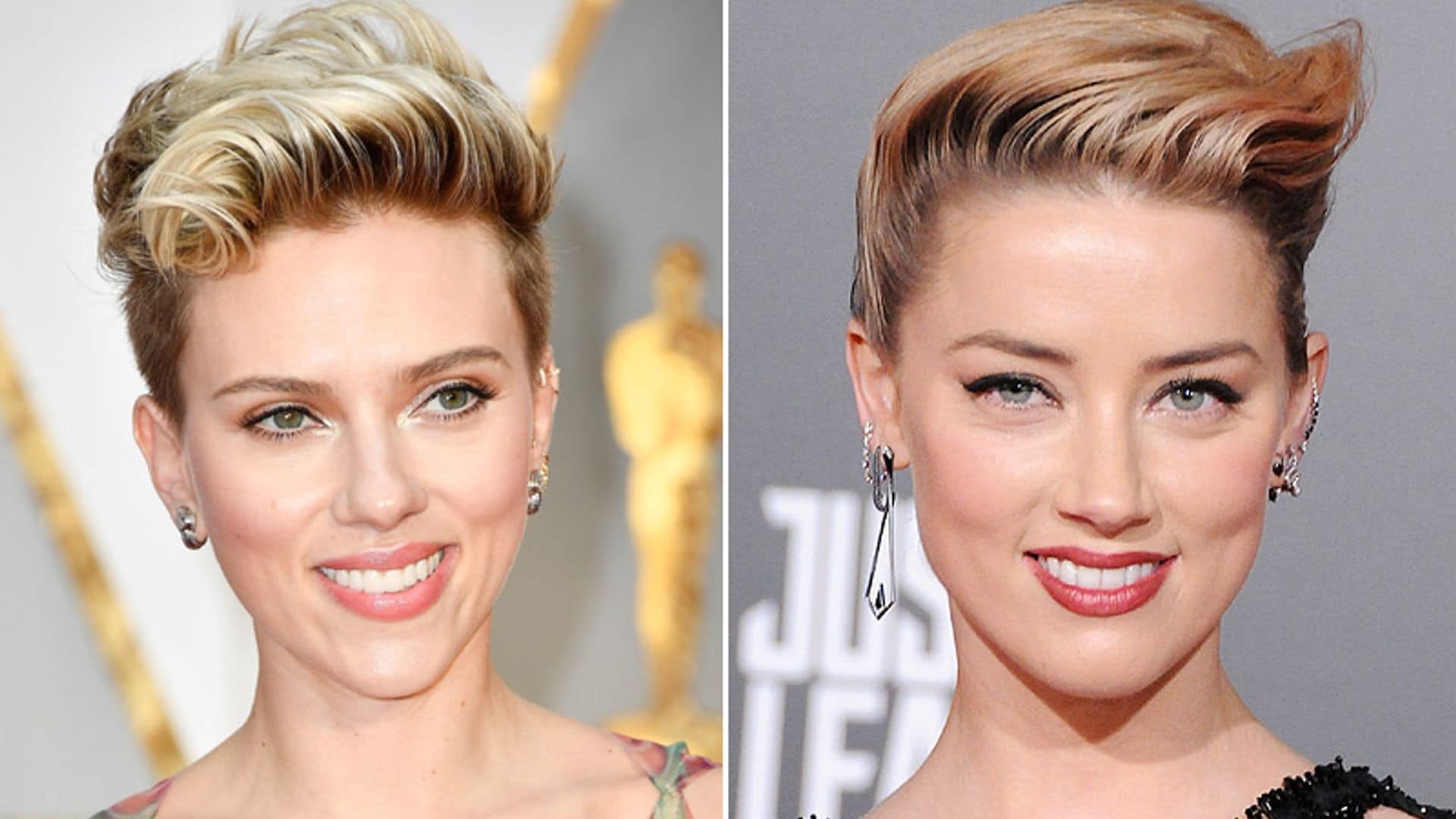 El peinado con truco que ha confundido a Amber Heard con Scarlett Johansson