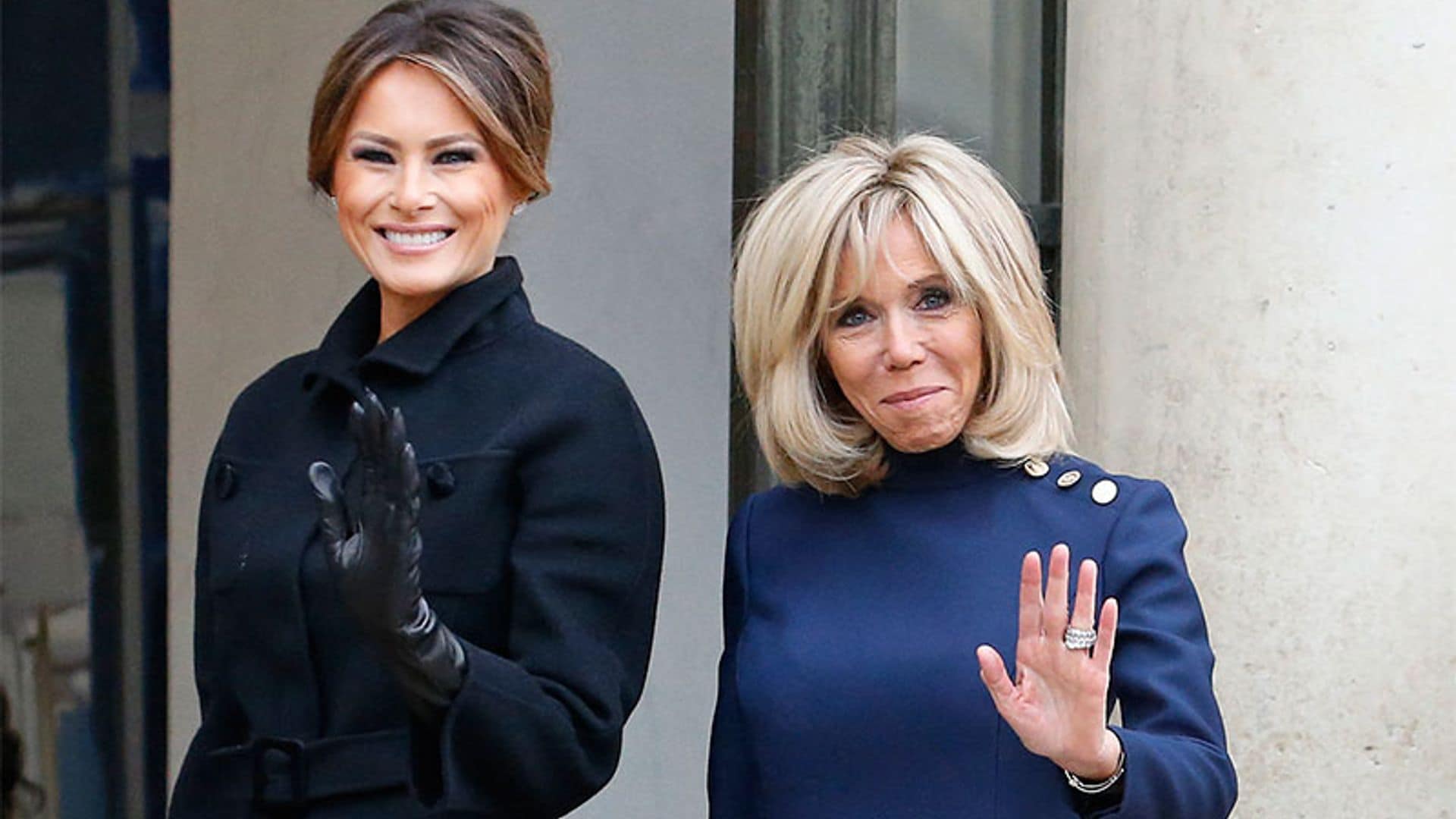 Melania Trump juega su 'carta Jackie O' en su último duelo con Brigitte Macron