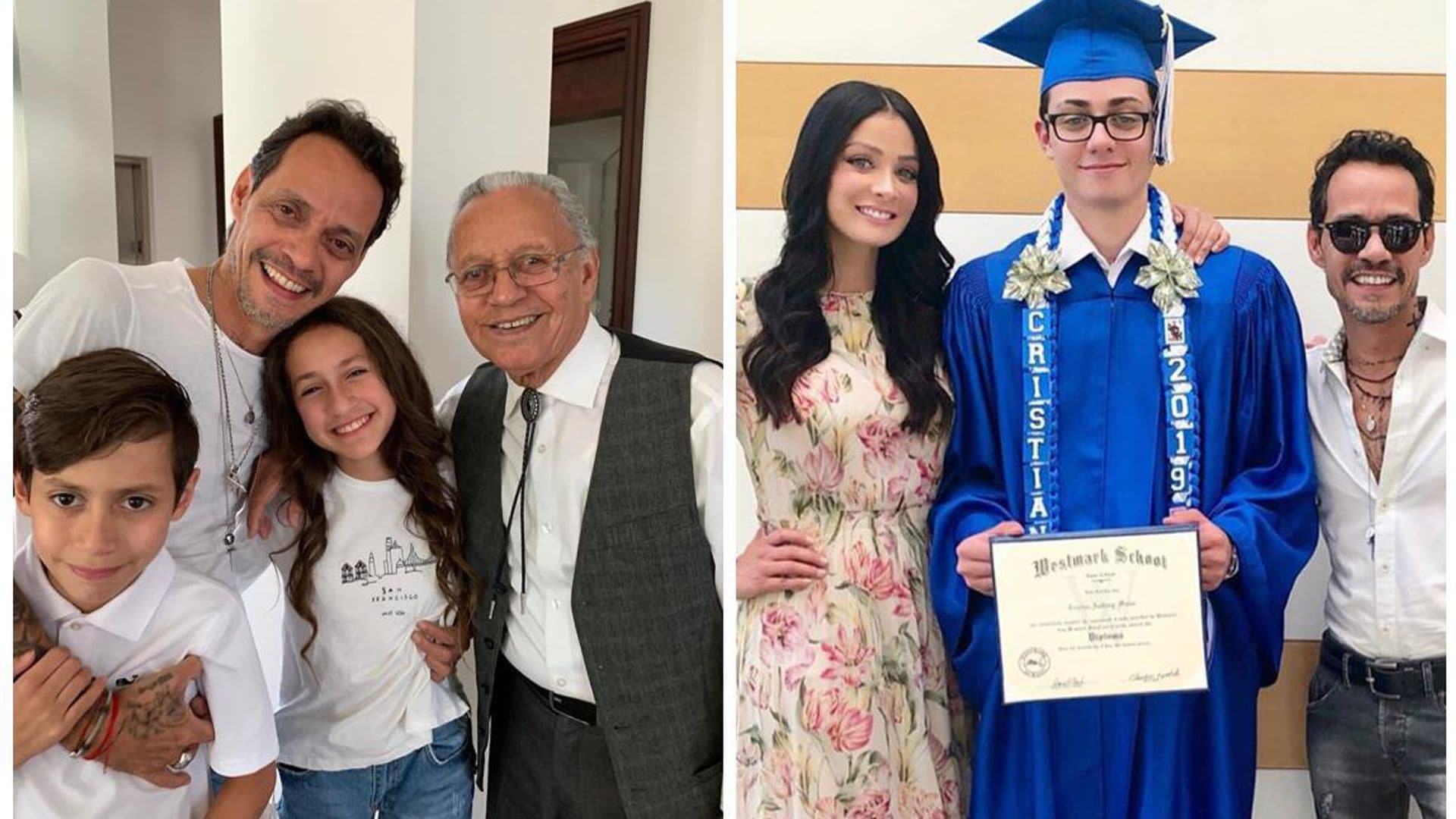 Las fotos más familiares de Marc Anthony con sus hijos