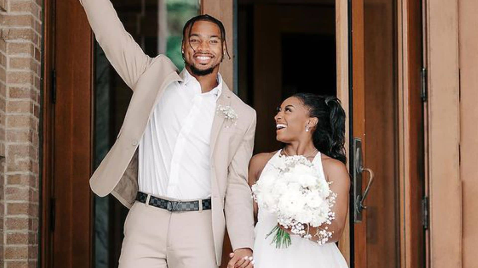 Simone Biles y Jonathan Owens se dan el 'sí, quiero' en una romántica boda celebrada en Texas