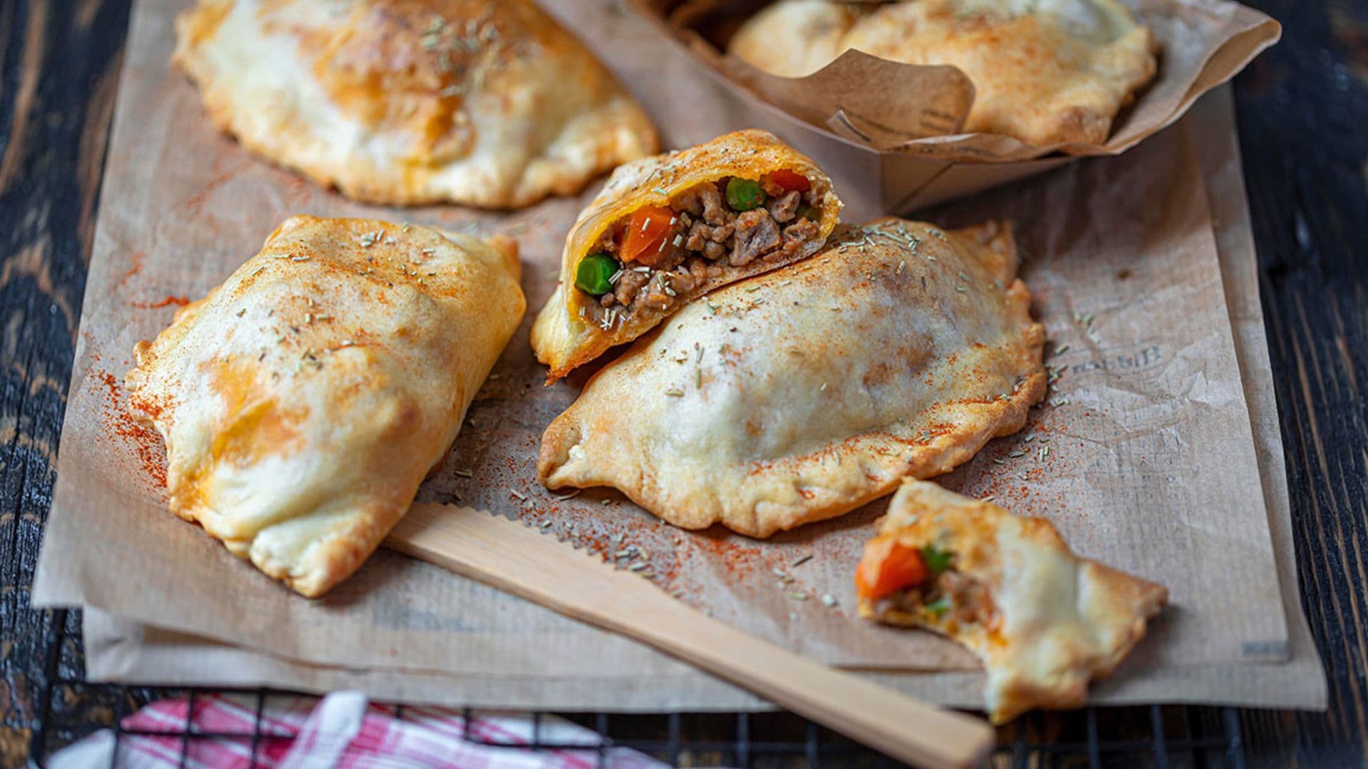 Empanadas de pavo y verduras