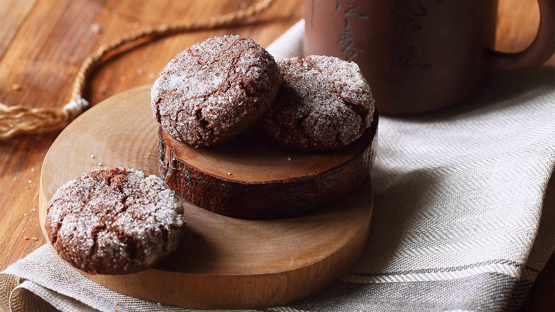 Galletas sablé de chocolate