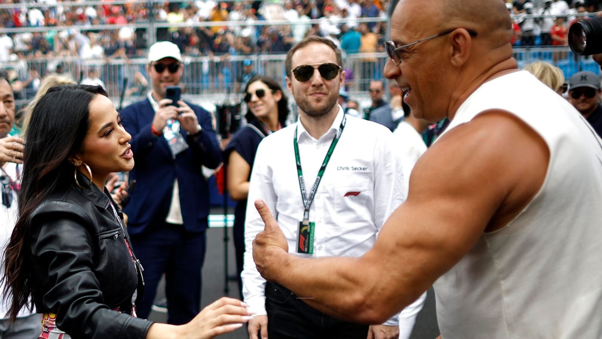 Vin Diesel, Becky G, Jonas Brothers, J Balvin y más... La lluvia de estrellas en el Gran Premio de Miami