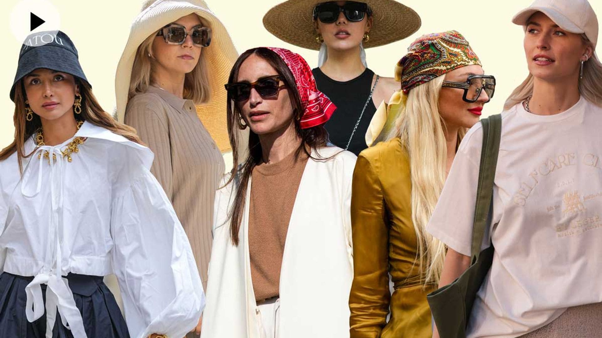 Del sombrero XL al pañuelo en la cabeza: 10 complementos especiales para días soleados