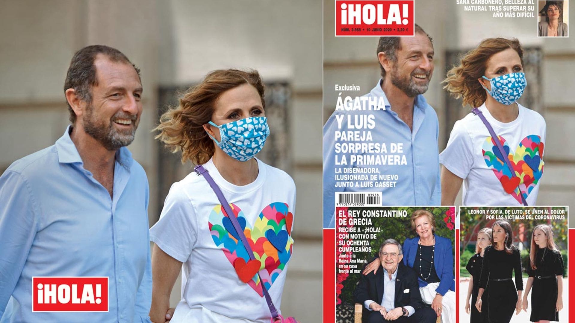 Exclusiva en ¡HOLA!: Ágatha Ruiz de la Prada y Luis Gasset, pareja sorpresa de la primavera