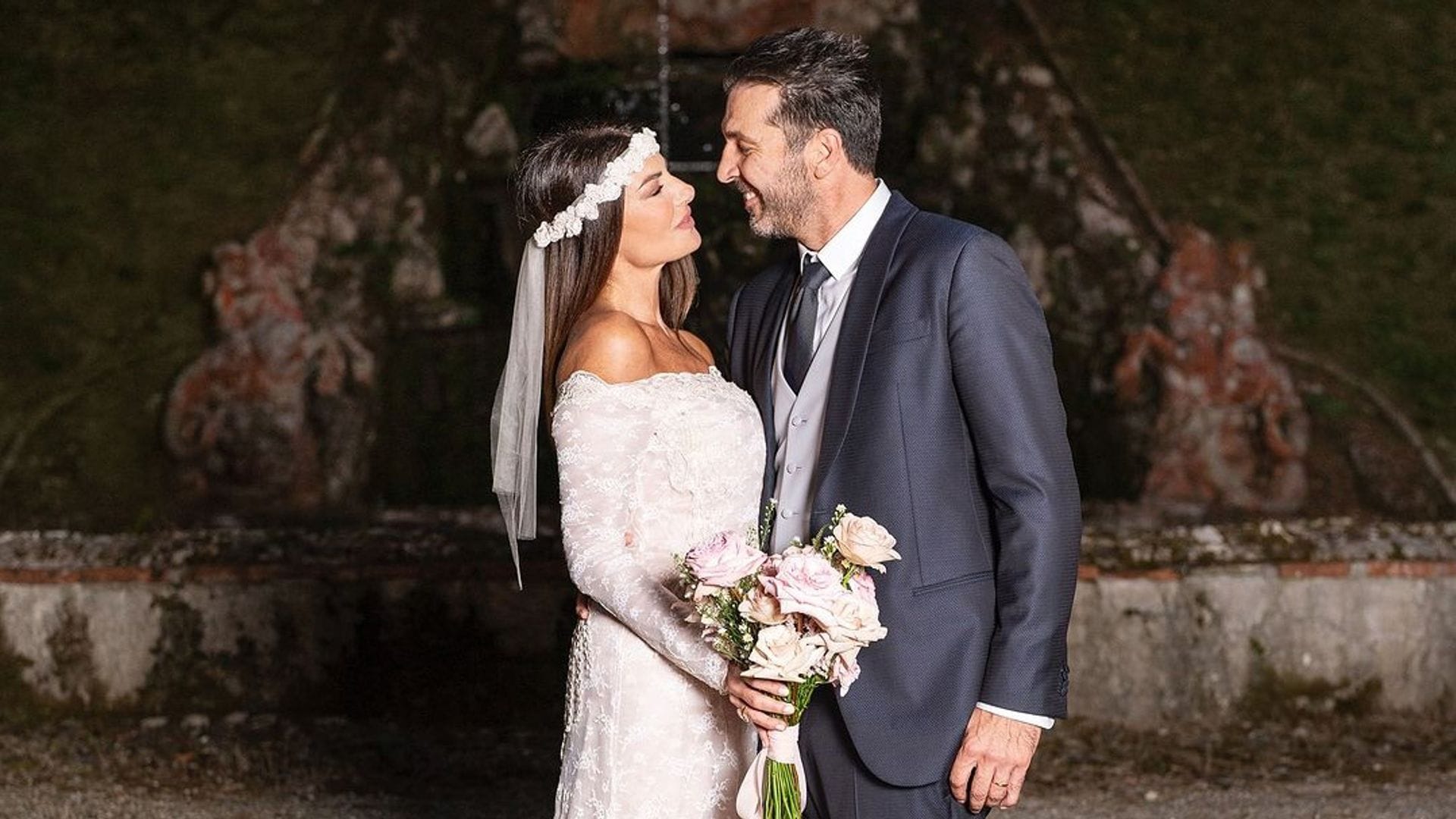 El 'sí, quiero' de Gianluigi Buffon y la presentadora Ilaria D'Amico en la Toscana, con dos estrellas de Hollywood entre los invitados