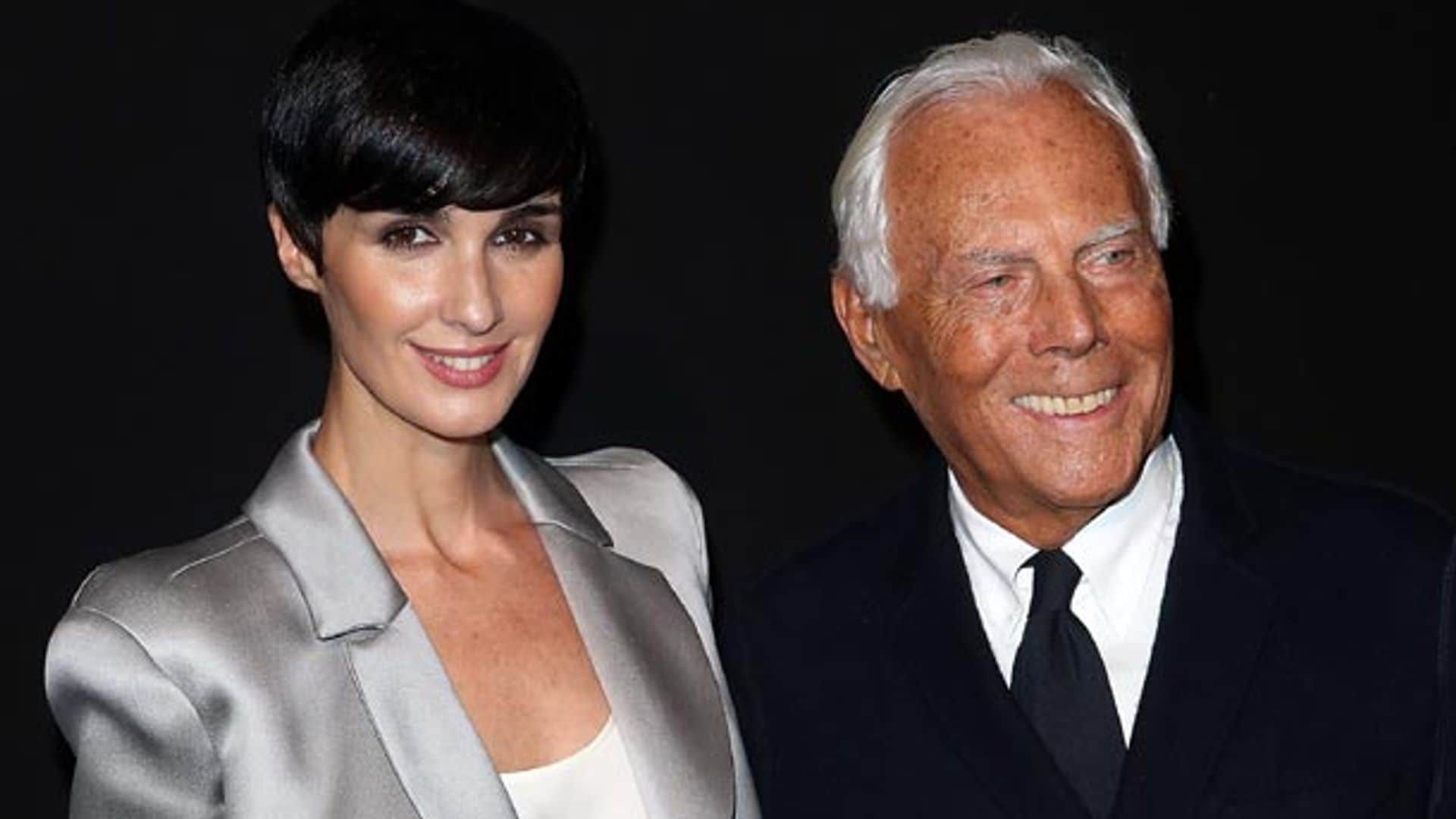 Giorgio Armani, rodeado de amigos para celebrar sus 10 años en la Alta Costura parisina