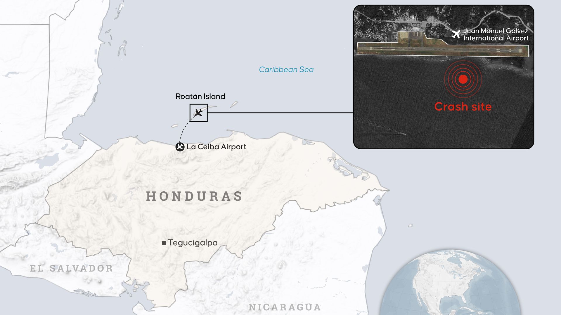 An infographic shows the place where the accident was given in Honduras, where 12 people lost their lives. 