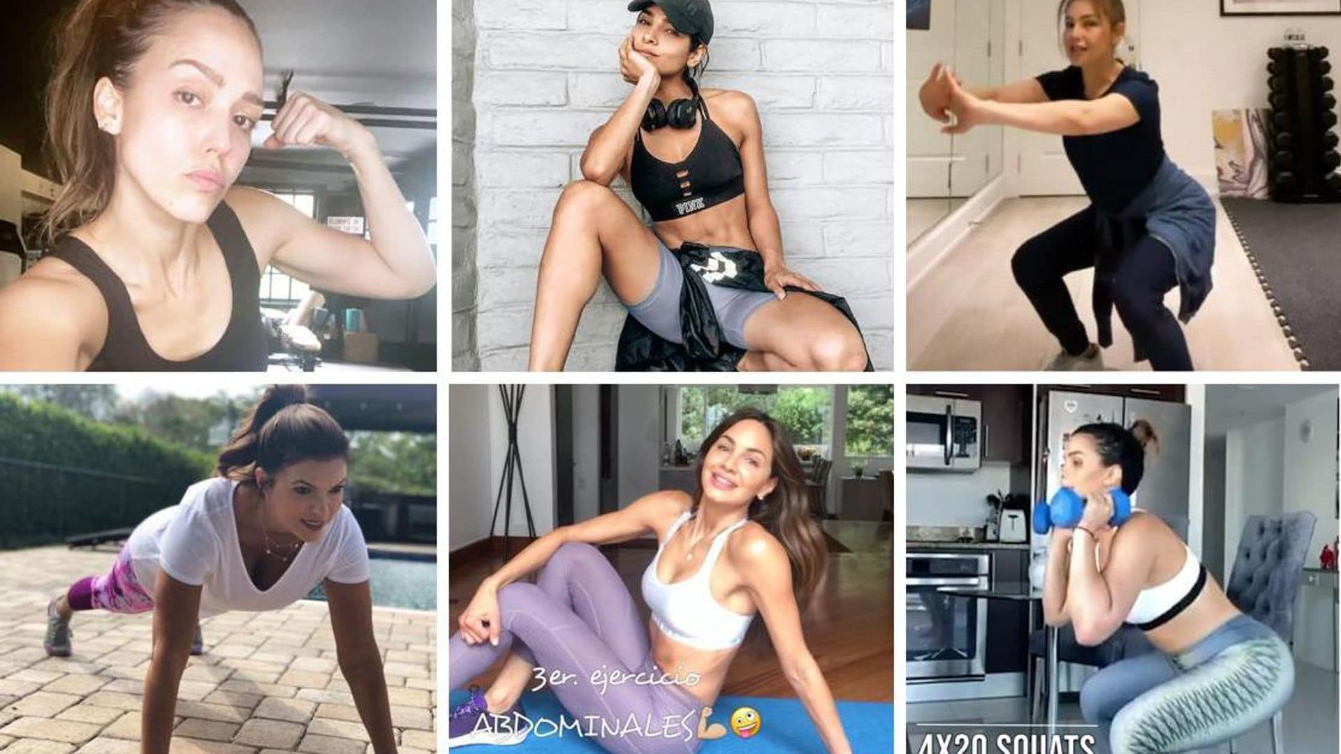 7 estrellas latinas comparten sus mejores rutinas de ejercicios durante la cuarentena