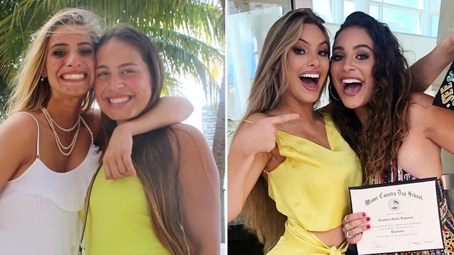 ¡Cuánto han crecido! Lele Pons e Isadora Figueroa, guapísimas en la graduación de la hija de Chayanne