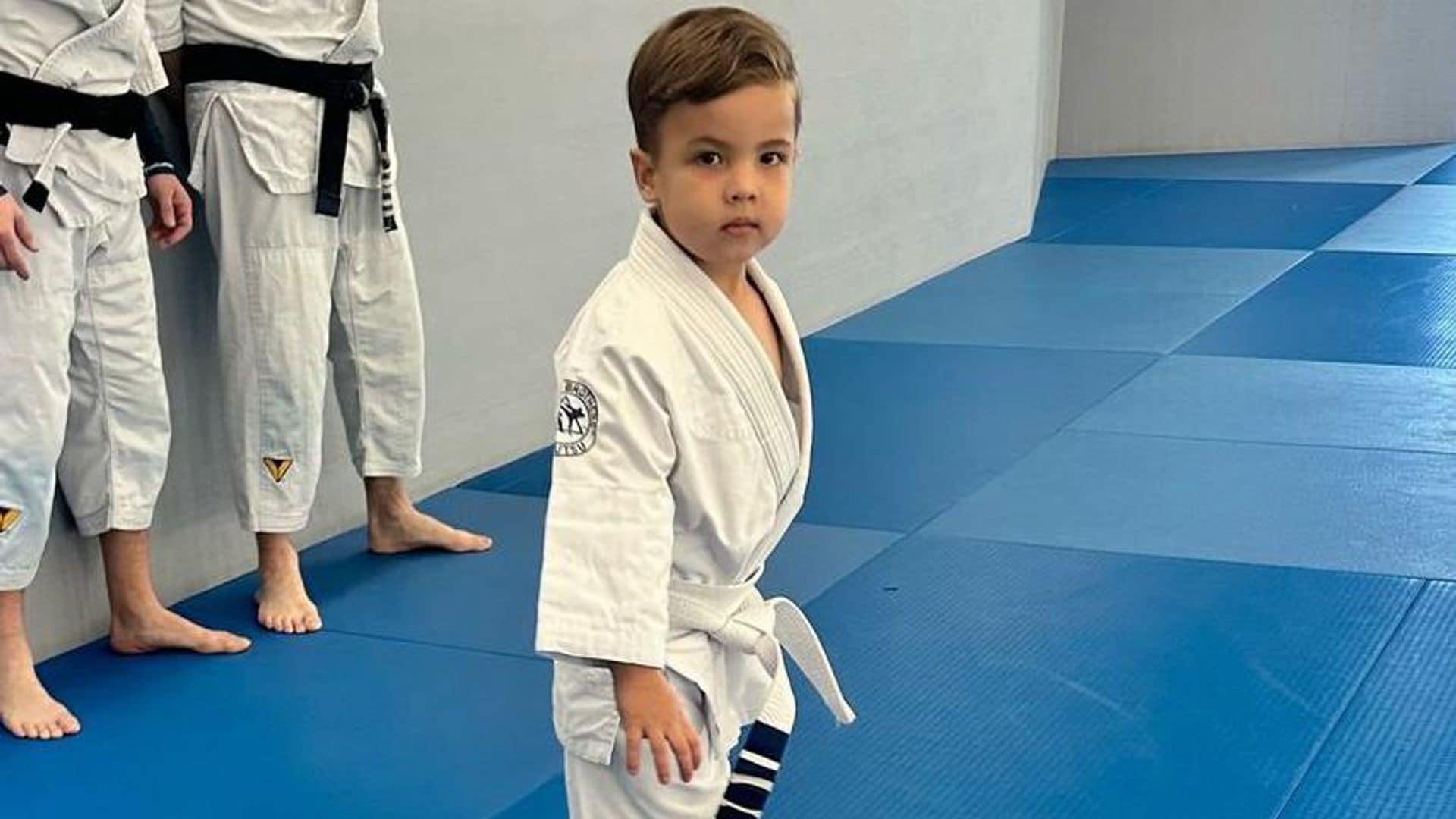 Ford Liam, hijo de Pamela Silva, sigue los pasos de mamá y demuestra lo bueno que es para jiu-jitsu