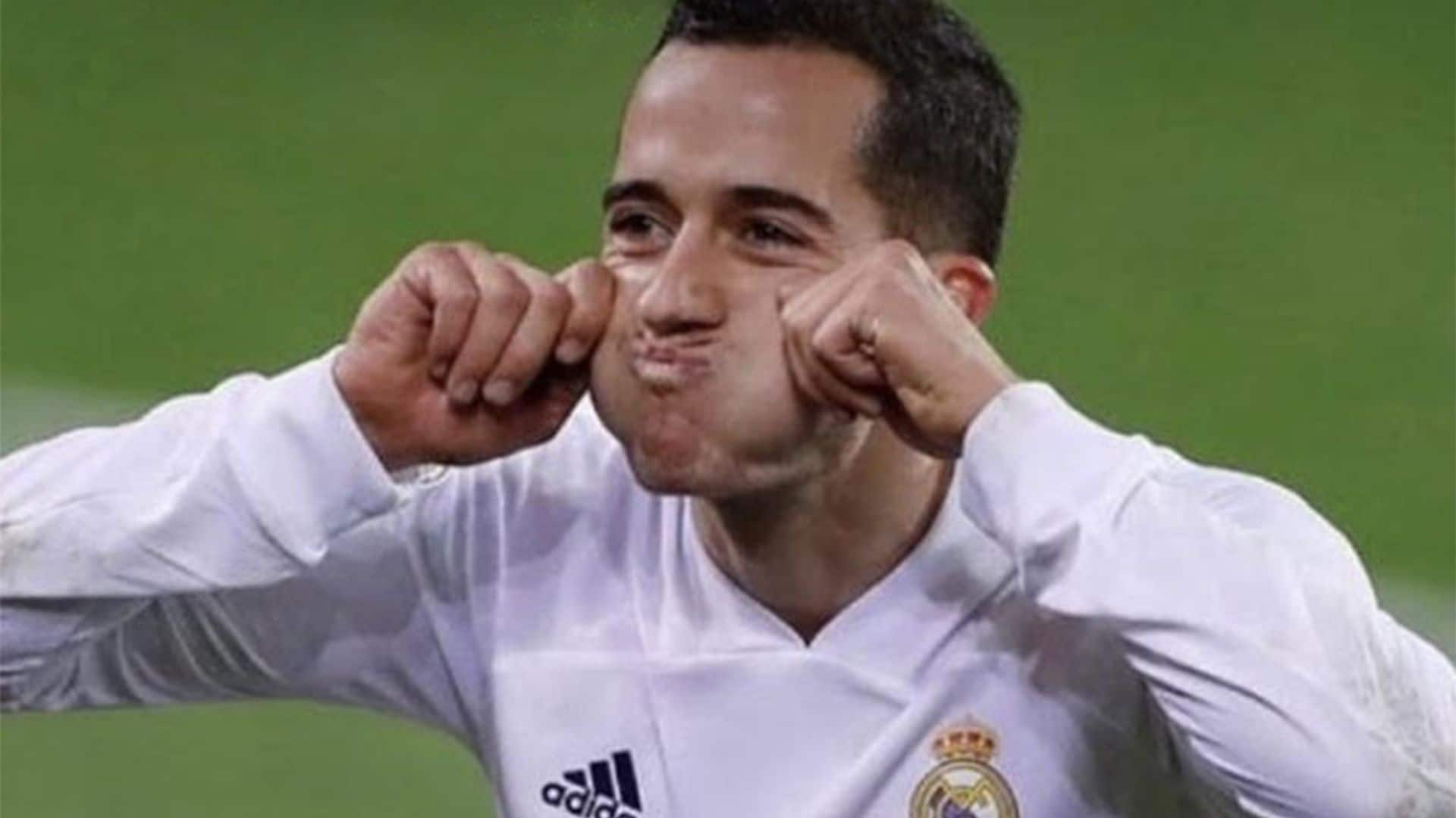 Lucas Vázquez dedica un gol a su hija 'mofletitos' y ella le responde así