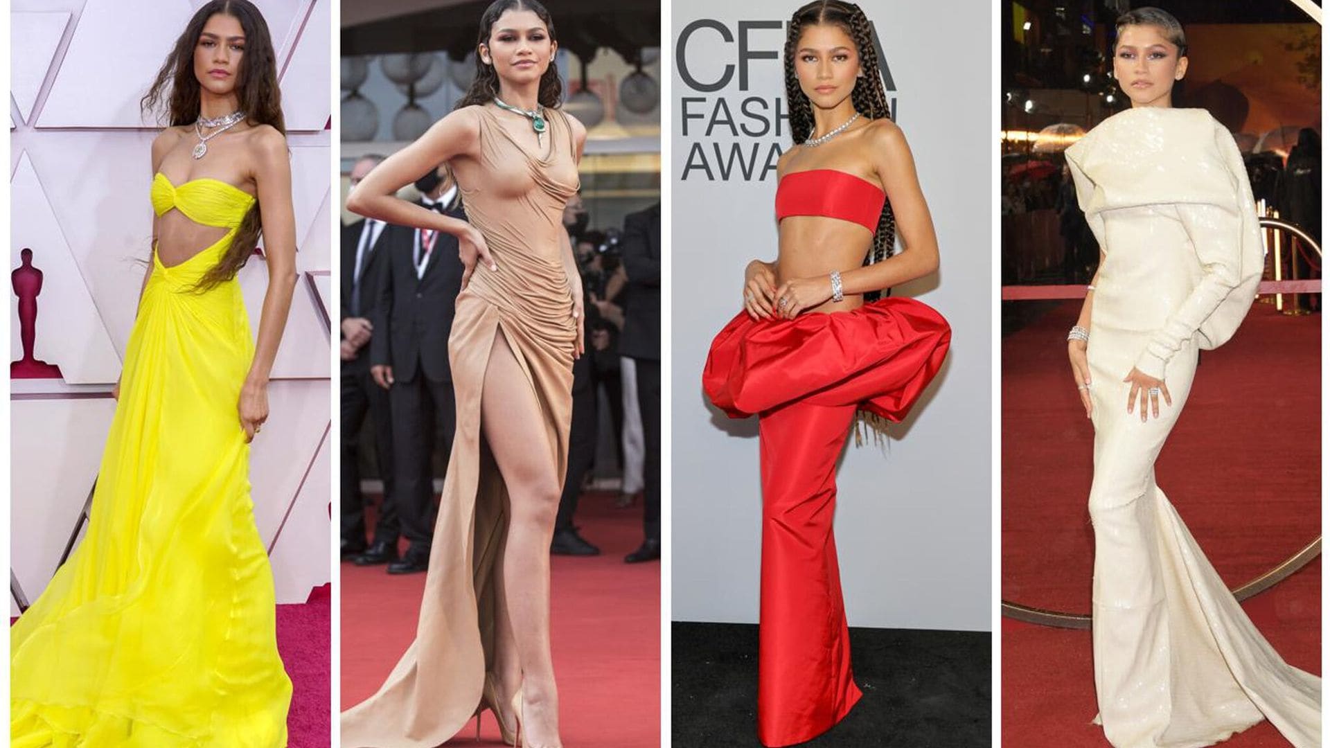 Top 10: Los mejores looks de Zendaya en las alfombras rojas de 2021