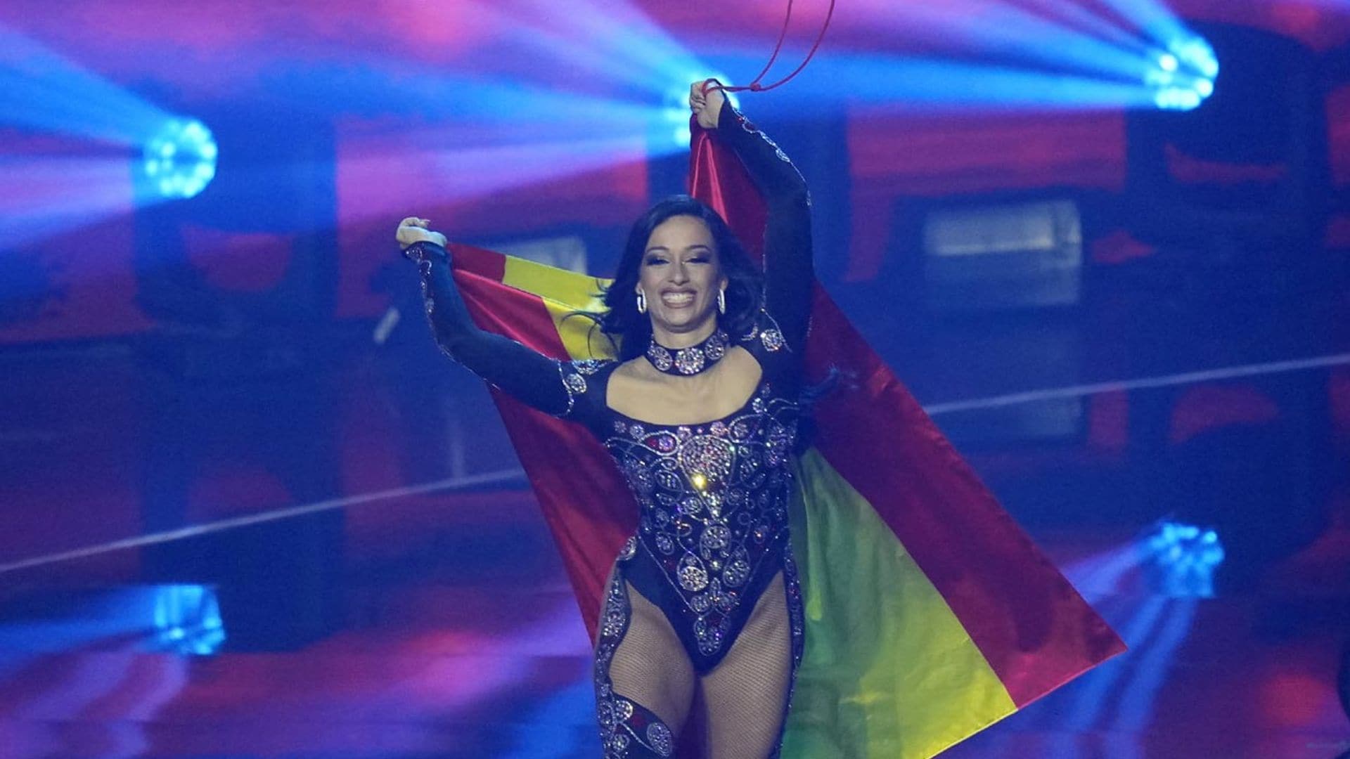 Chanel brilla literalmente sobre el escenario de Eurovisión