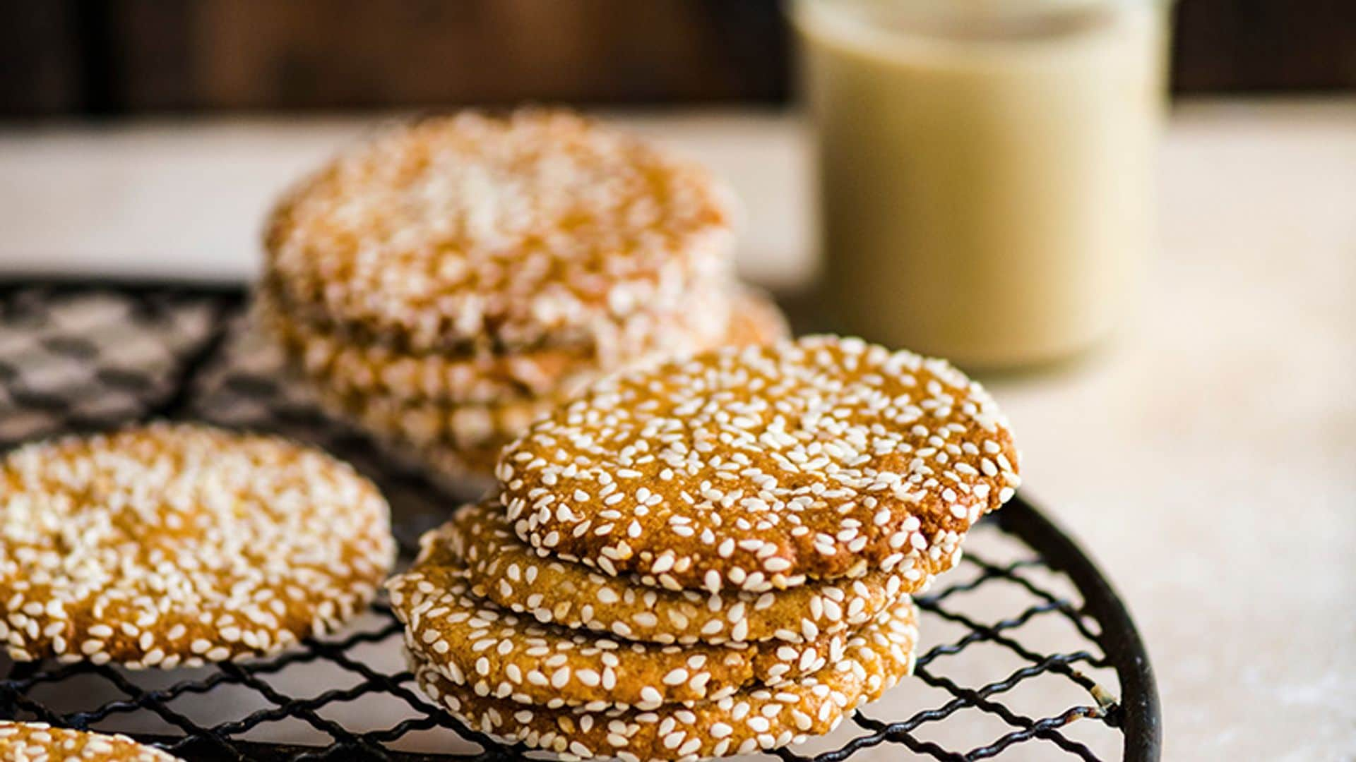 Galletas de 'tahini' y sésamo