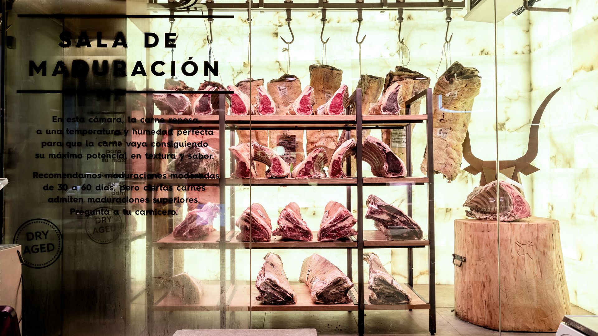 Sala de maduración de Raza Nostra Mercado de Chamartín