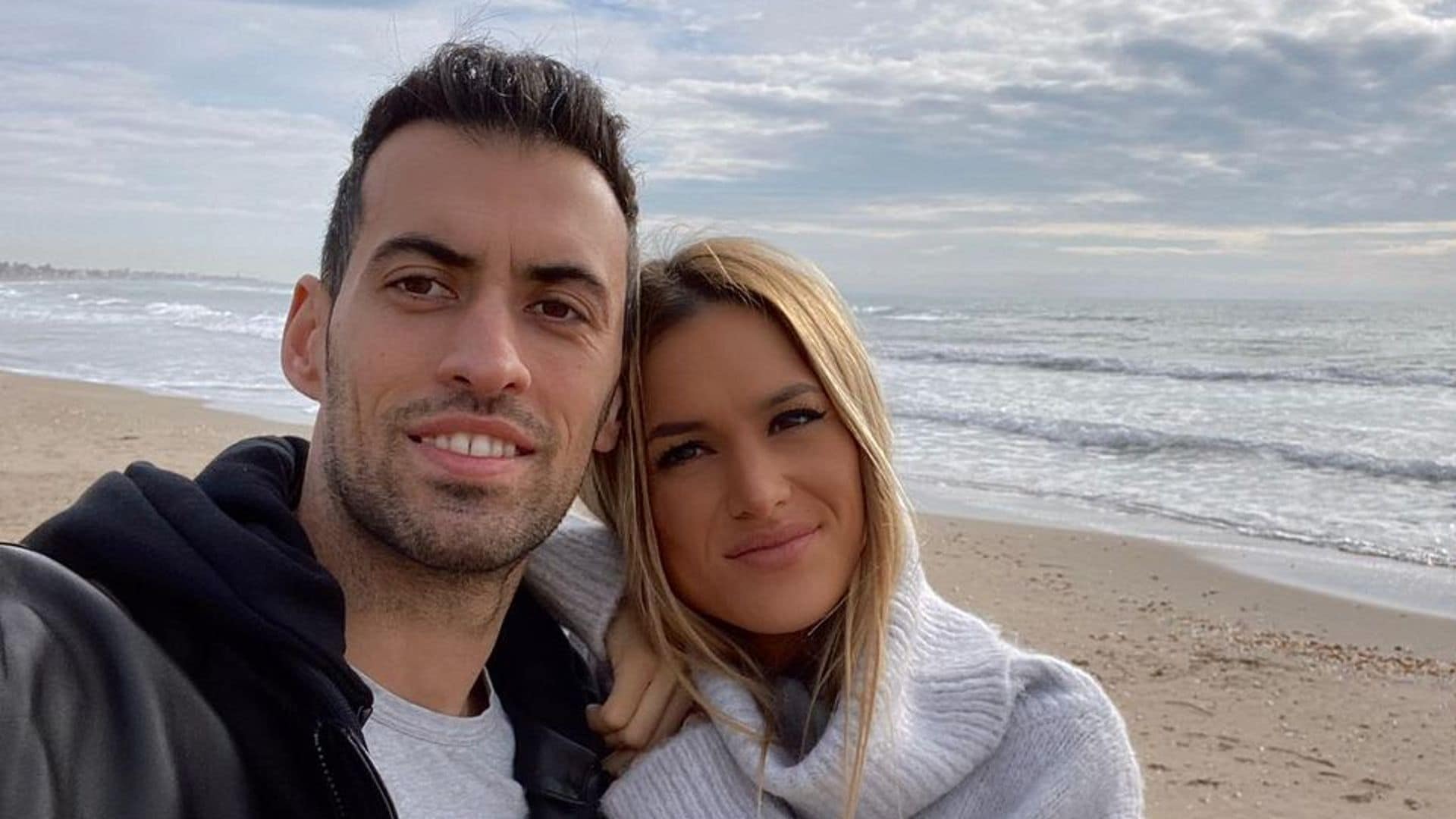 ¡Boda y bebé! Sergio Busquets y Elena Galera reciben a su tercer hijo tras comprometerse