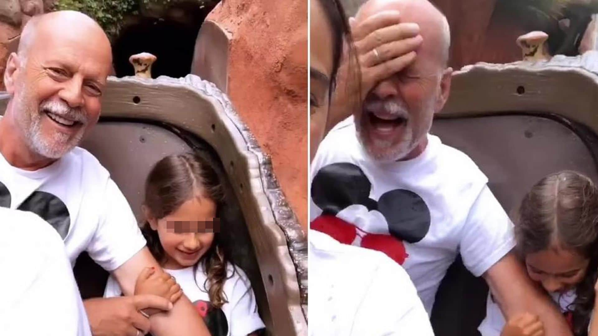 Las imágenes más divertidas de Bruce Willis junto a sus hijas en Disneyland