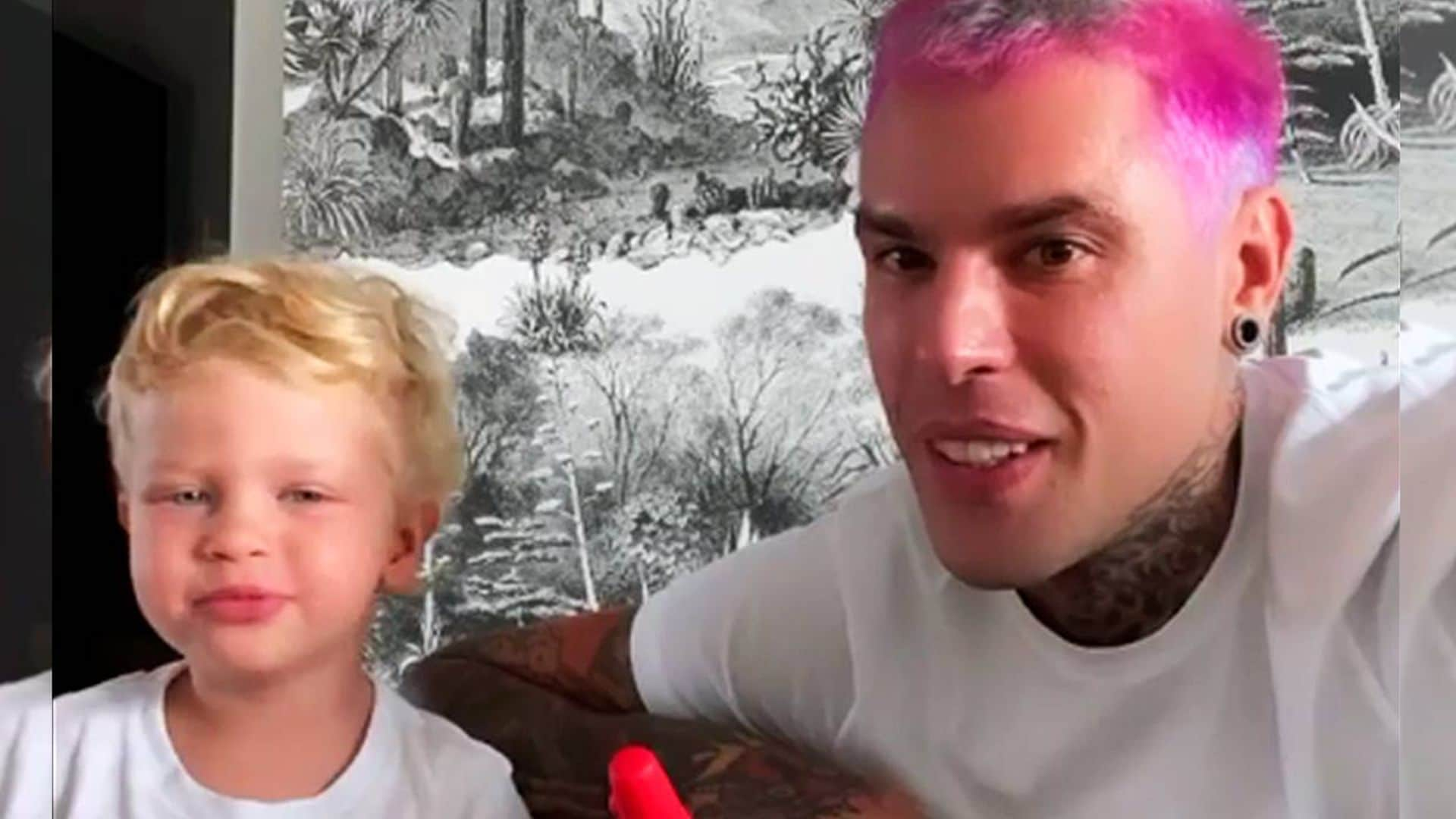 ¿Demasiado sincero? Esto es lo que opina Leo, hijo de Chiara Ferragni y Fedez, del nuevo ‘look’ de su padre